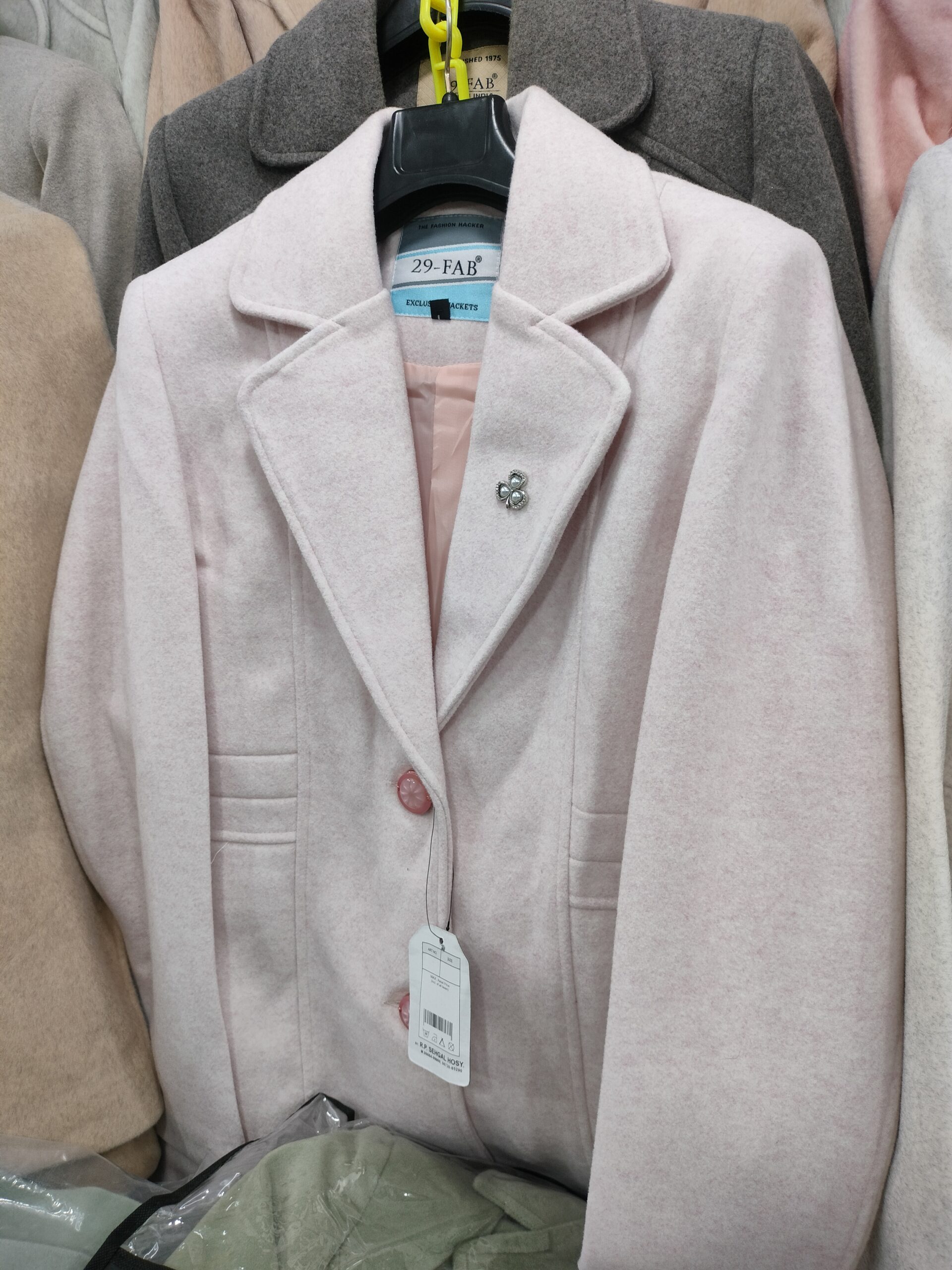 Anganhub A-Line Women & Girls Winter Long Coat | Stylish Notch Lapel Overcoat | Warm & Comfortable Casual Jacket - Image 2